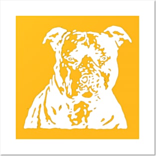 PIT BULL pit bull terrier Posters and Art